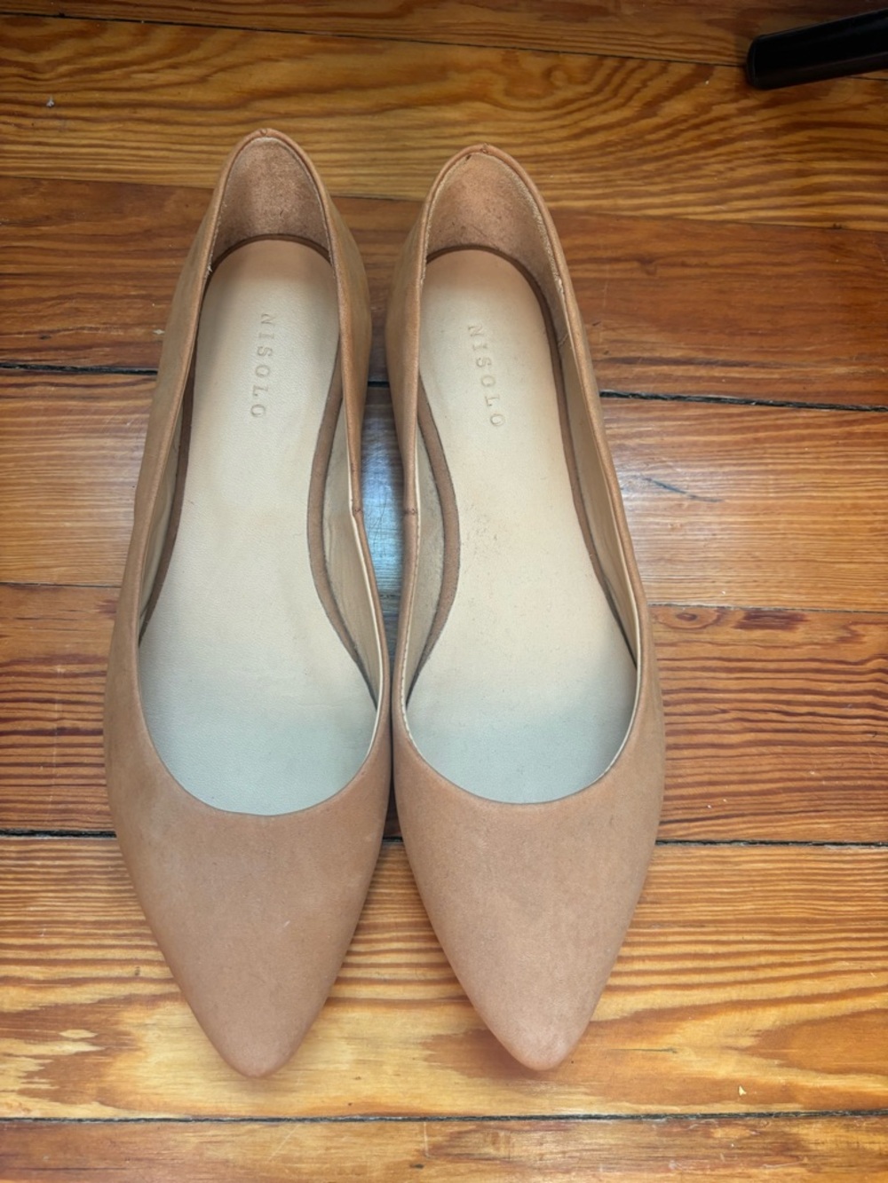 Nisolo Ava Flat - sand size 10